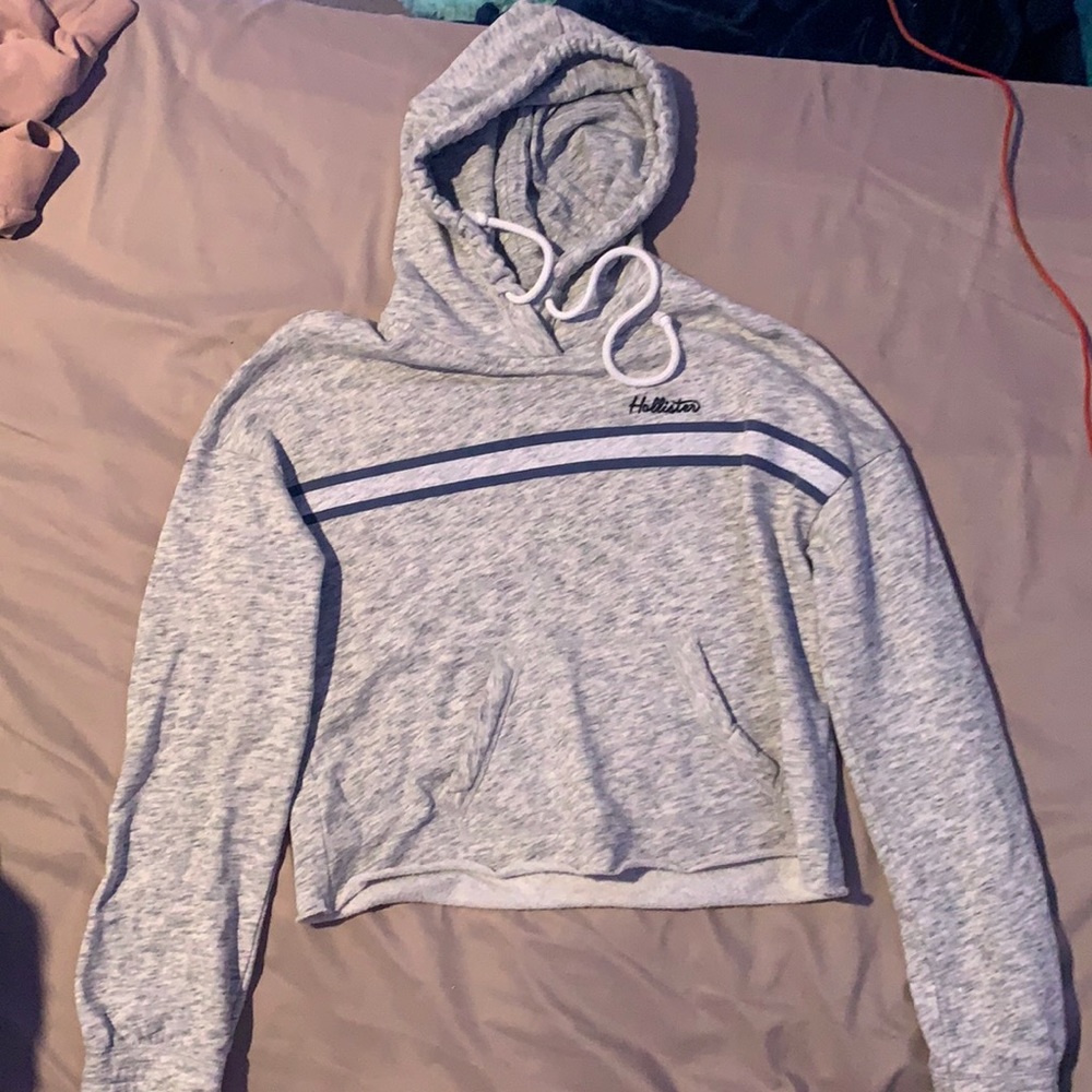 hollister crop top sweatshirt